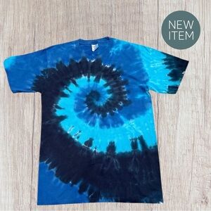NWOT - Port & Company - Women’s T-shirt - Blue Tye Dye - Size S
